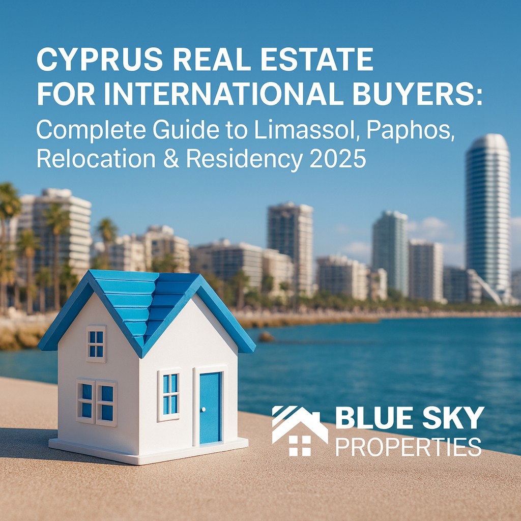 Cyprus Real Estate for International Buyers: Complete Guide to Limassol, Paphos, Relocation & Residency 2025 | Blue Sky Properties